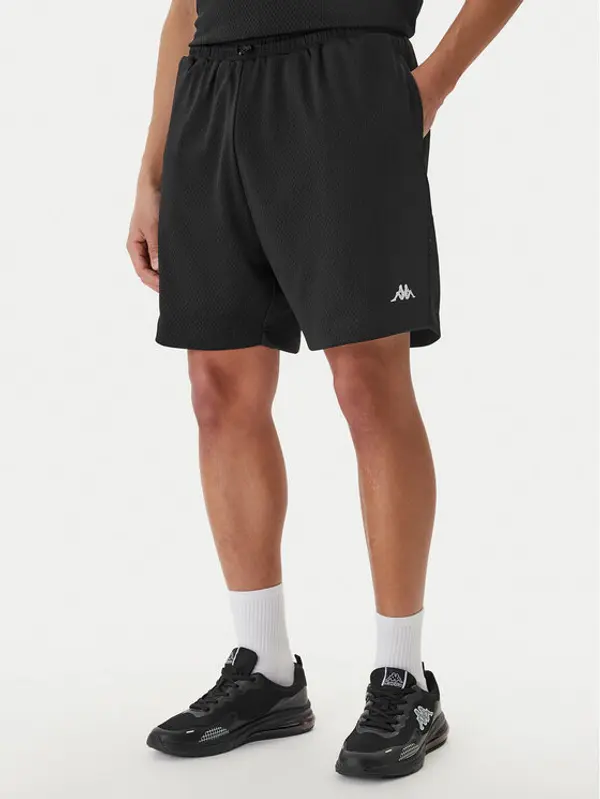 Kappa Kappa Sportske kratke hlače Authentic Sumit 342286W Crna Regular Fit