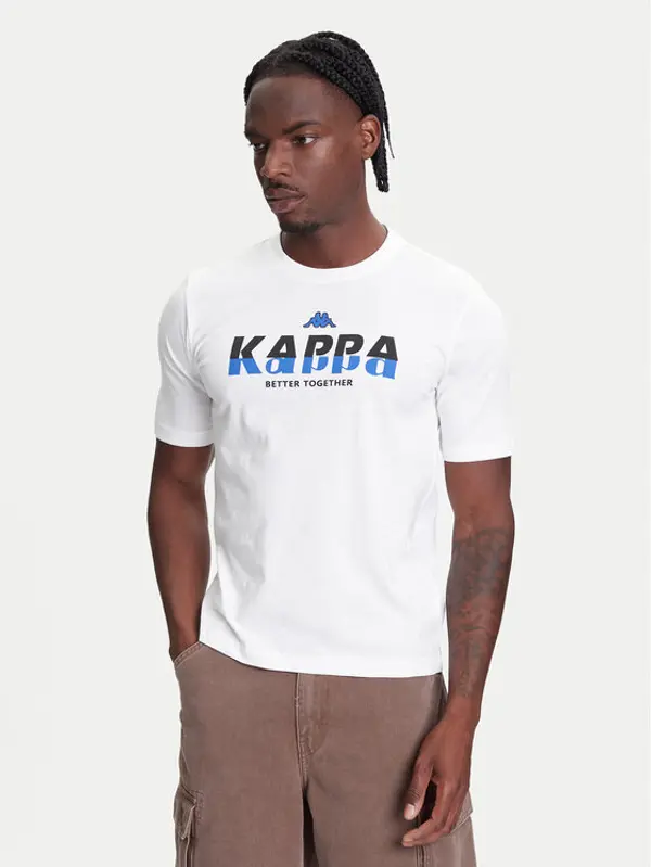 Kappa Kappa T-shirt 351U8KW 001 Bijela Regular Fit