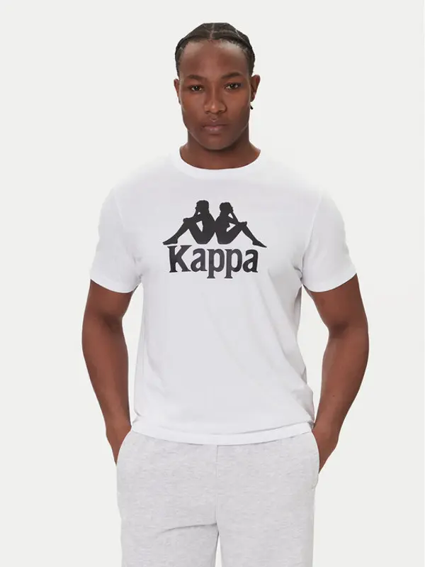 Kappa Kappa T-shirt Authentic 361N6QW Bijela Regular Fit