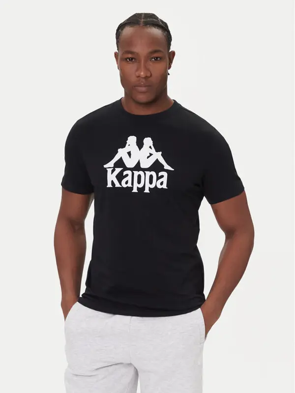 Kappa Kappa T-shirt Authentic 361N6QW Crna Regular Fit