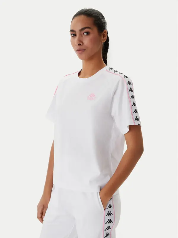 Kappa Kappa T-shirt Banda Adi 371U6WW Bijela Regular Fit