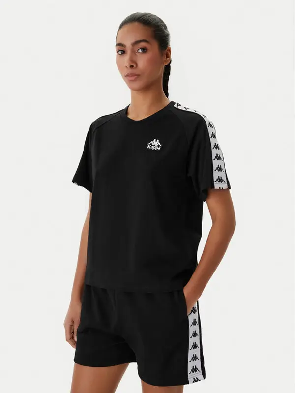 Kappa Kappa T-shirt Banda Adi 371U6WW Crna Regular Fit