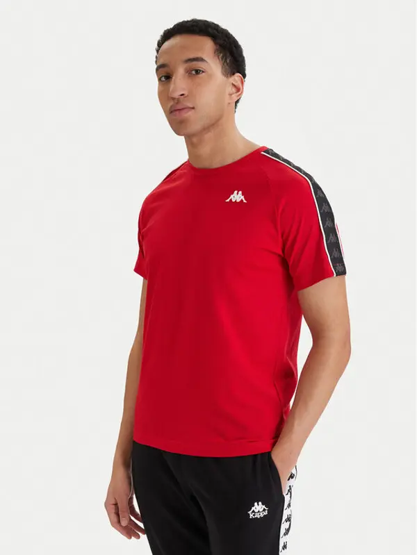 Kappa Kappa T-shirt Banda Coen 303UV10 Crvena Slim Fit