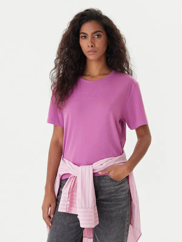 Kappa Kappa T-shirt Frega 351M1KW Ljubičasta Regular Fit