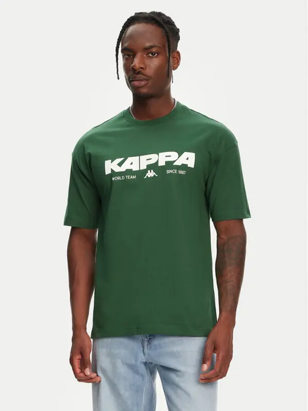 Kappa Kappa T-shirt Nhisso 351S5MW Zelena Regular Fit