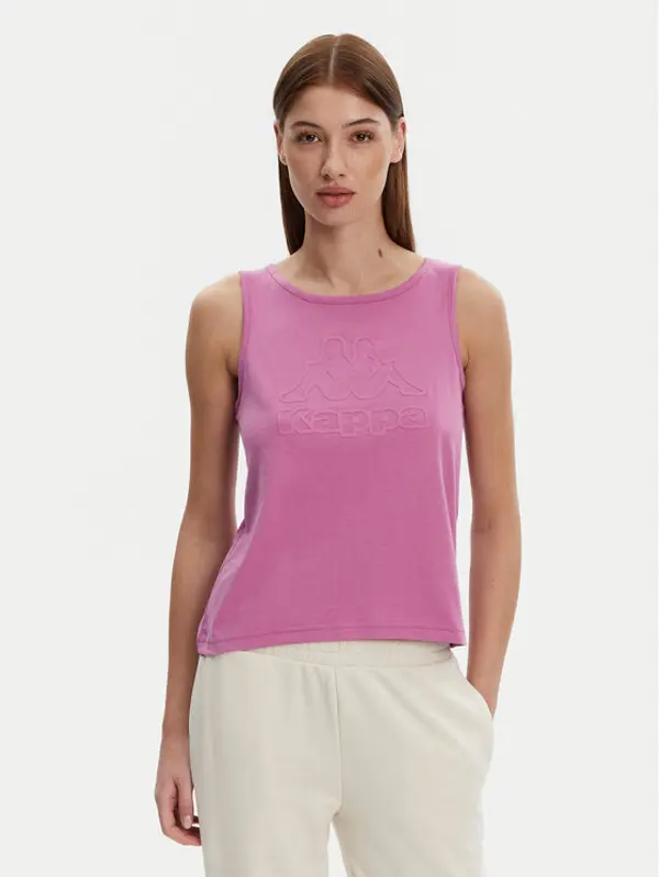 Kappa Kappa Top Logo Gria 382129W Ljubičasta Regular Fit
