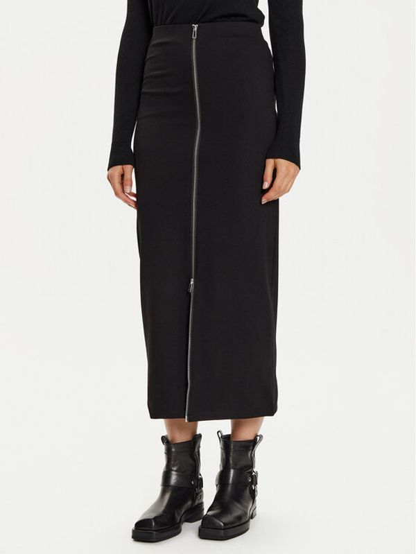 Karen by Simonsen Karen by Simonsen Maxi suknja Rebecca 10105102 Crna Slim Fit