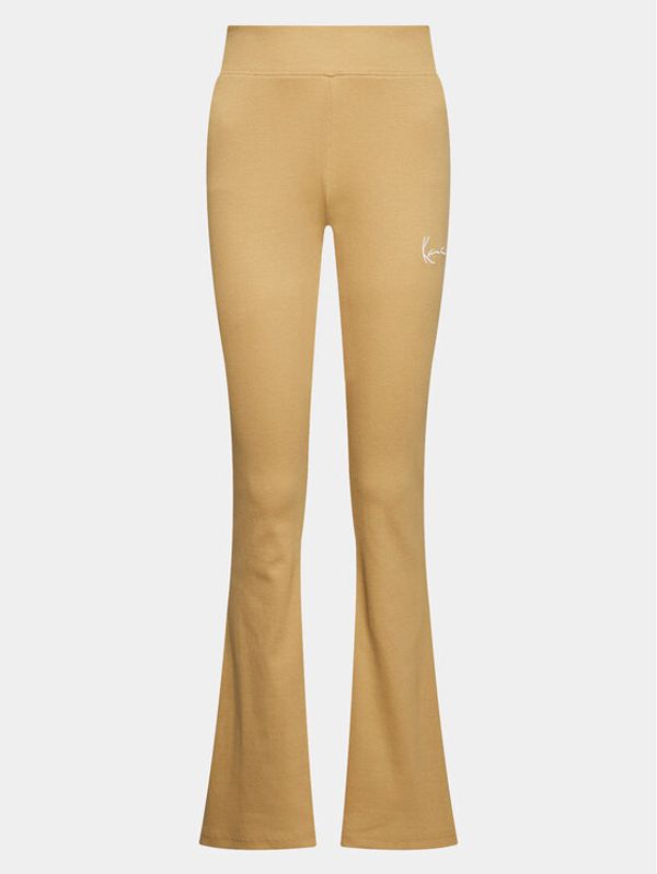 Karl Kani Karl Kani Donji dio trenerke Small Signature Flared Rib 6104086 Bež Flare Fit