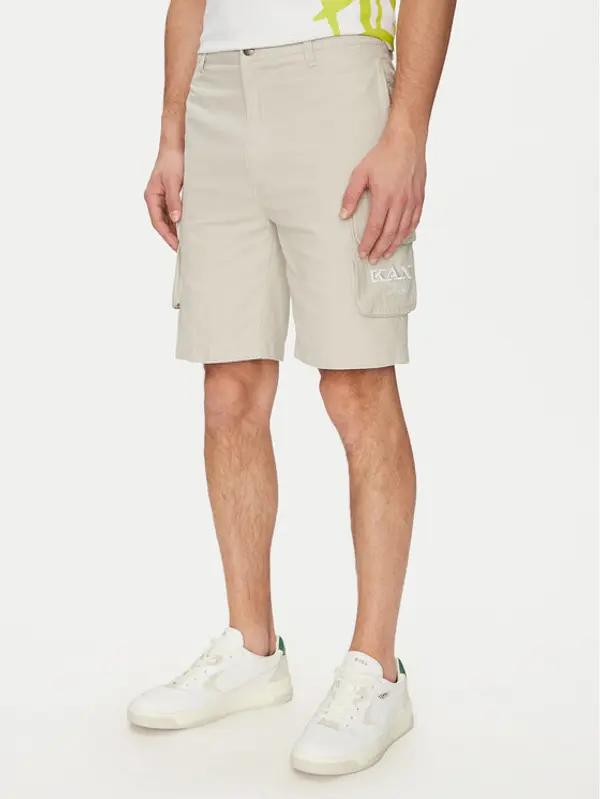 Karl Kani Karl Kani Kratke hlače Retro Washed 60100045 Bijela Regular Fit
