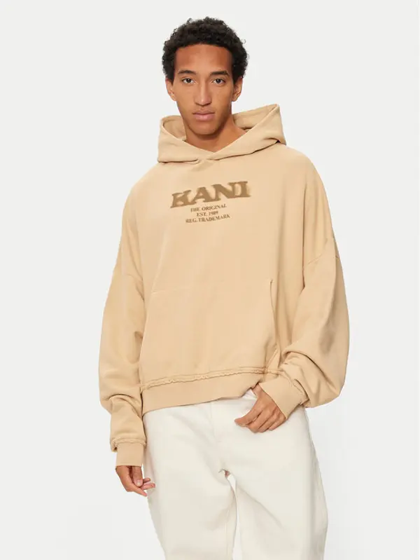Karl Kani Karl Kani Majica dugih rukava Retro Sprayed 60210109 Bež Regular Fit