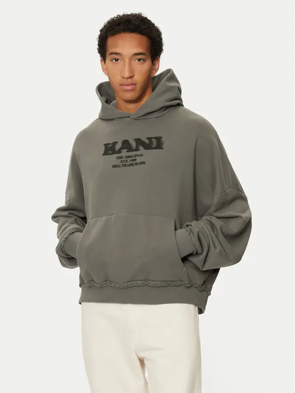 Karl Kani Karl Kani Majica dugih rukava Retro Sprayed 60210110 Siva Regular Fit