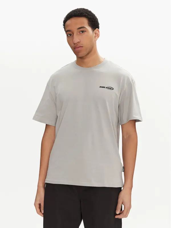 Karl Kani Karl Kani T-shirt Resist Love 60300348 Siva Relaxed Fit