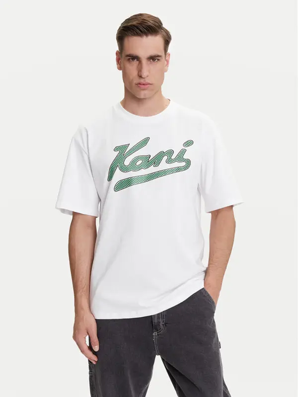 Karl Kani Karl Kani T-shirt Varsity Palm PD00005336 Bijela Relaxed Fit