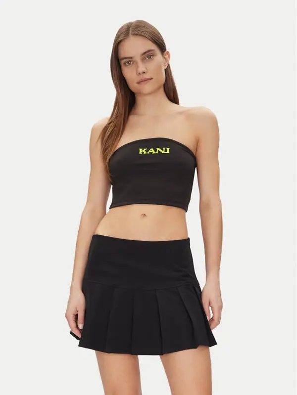 Karl Kani Karl Kani Top Retro Bandeau 61310127 Crna Slim Fit