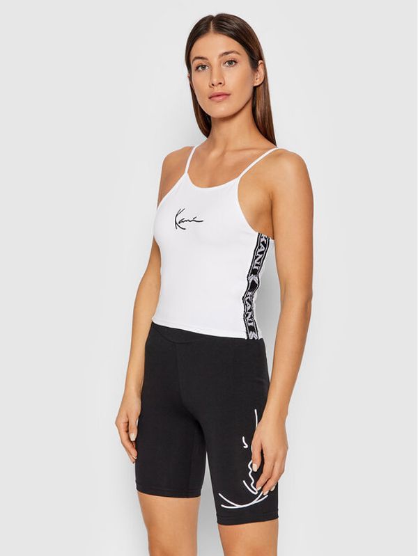 Karl Kani Karl Kani Top Small Signature Tape 6137010 Bijela Cropped Fit