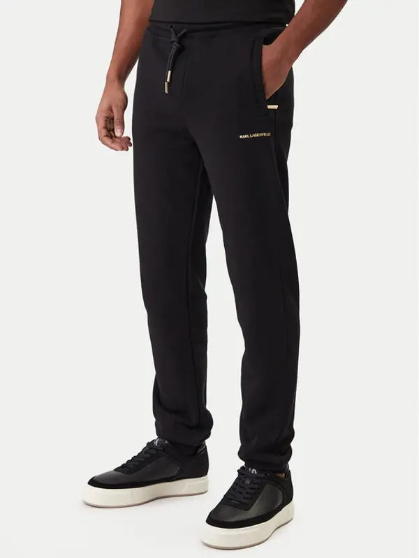 Karl Lagerfeld KARL LAGERFELD Donji dio trenerke 705006 561910 Crna Regular Fit