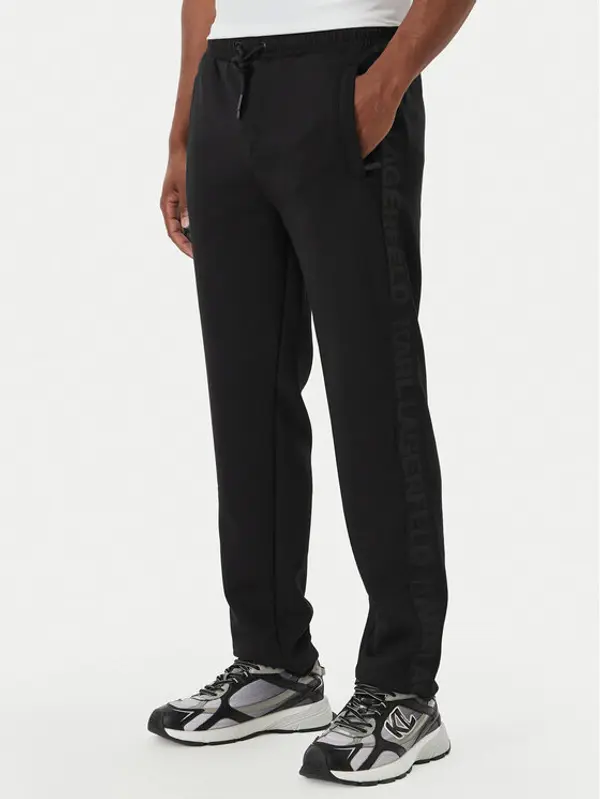 Karl Lagerfeld KARL LAGERFELD Donji dio trenerke 705016 562901 Crna Regular Fit