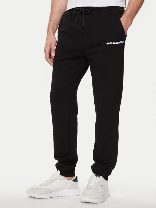 KARL LAGERFELD KARL LAGERFELD Donji dio trenerke 705018 542900 Crna Regular Fit