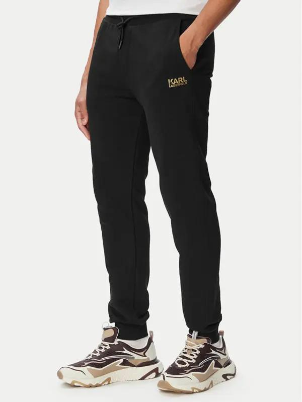 Karl Lagerfeld KARL LAGERFELD Donji dio trenerke 705782 563917 Crna Regular Fit