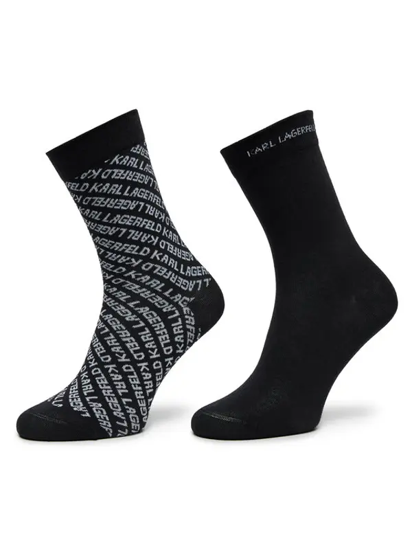 Karl Lagerfeld KARL LAGERFELD Duge čarape 246W6002 Crna