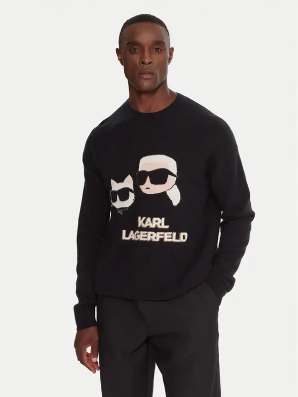 Karl Lagerfeld KARL LAGERFELD Džemper 655030 554306 Crna Regular Fit