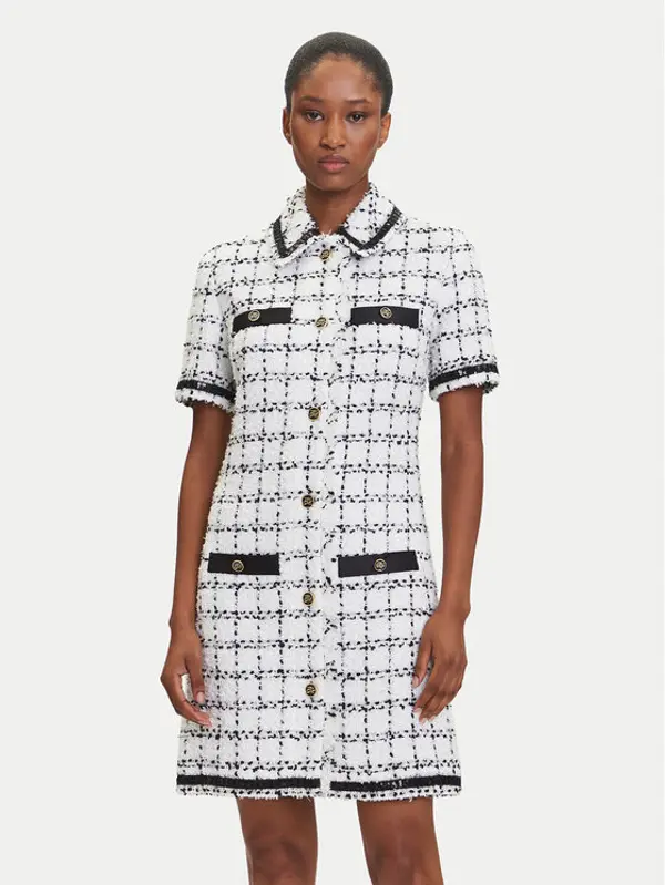 Karl Lagerfeld KARL LAGERFELD Džemper haljina A3W13031 Écru Regular Fit