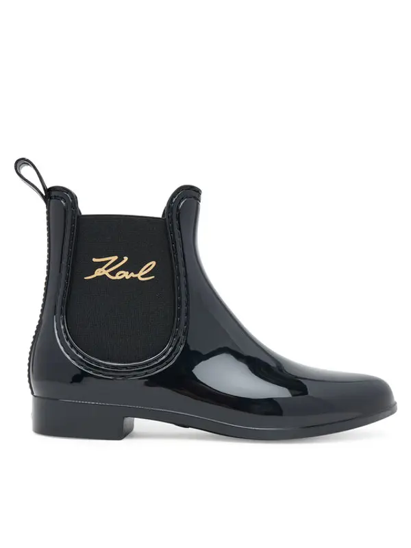 Karl Lagerfeld KARL LAGERFELD Gumene čizme Kalosh II KL94775 Crna