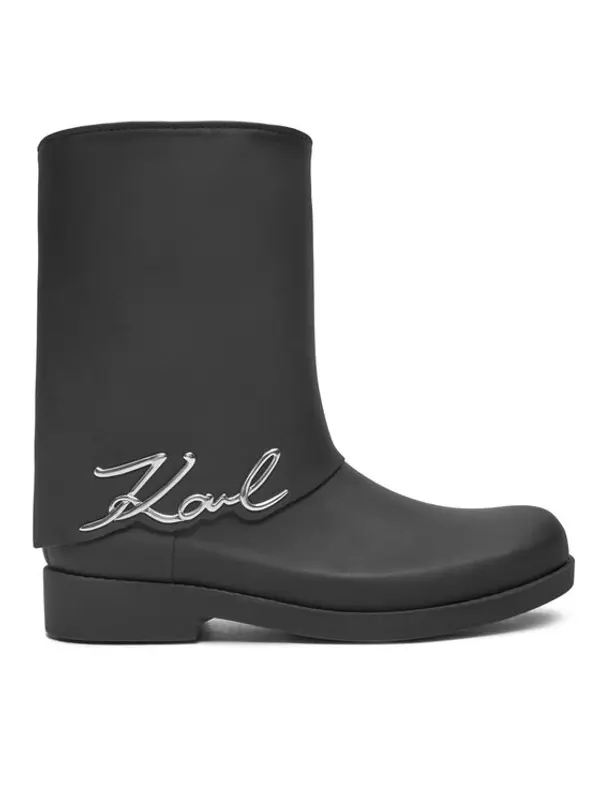 Karl Lagerfeld KARL LAGERFELD Gumene čizme Kalosh KL47064 Crna
