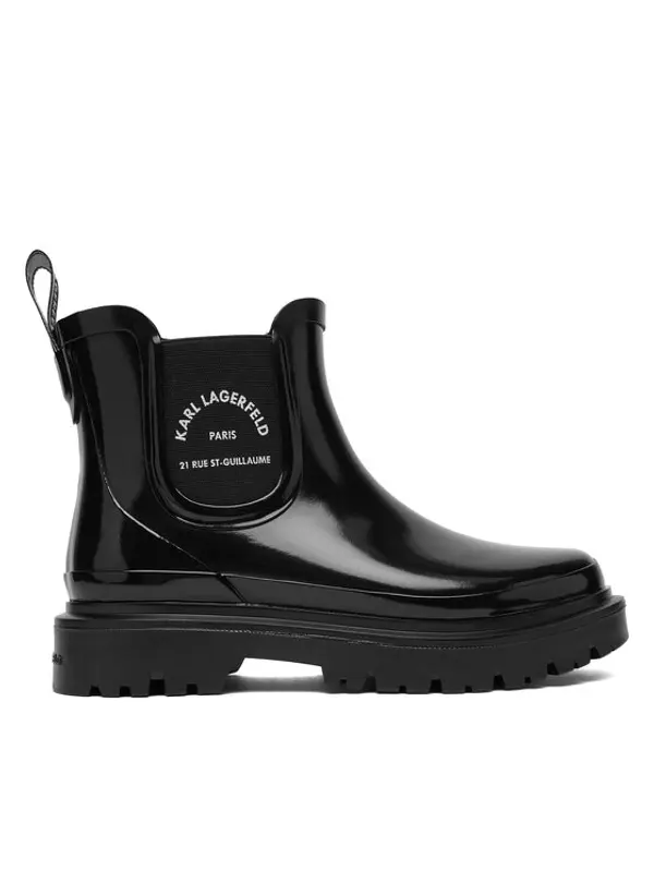 Karl Lagerfeld KARL LAGERFELD Gumene čizme KL47140 Crna