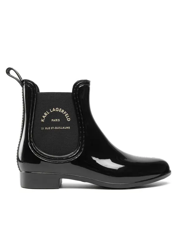 Karl Lagerfeld KARL LAGERFELD Gumene čizme KL94770 Crna
