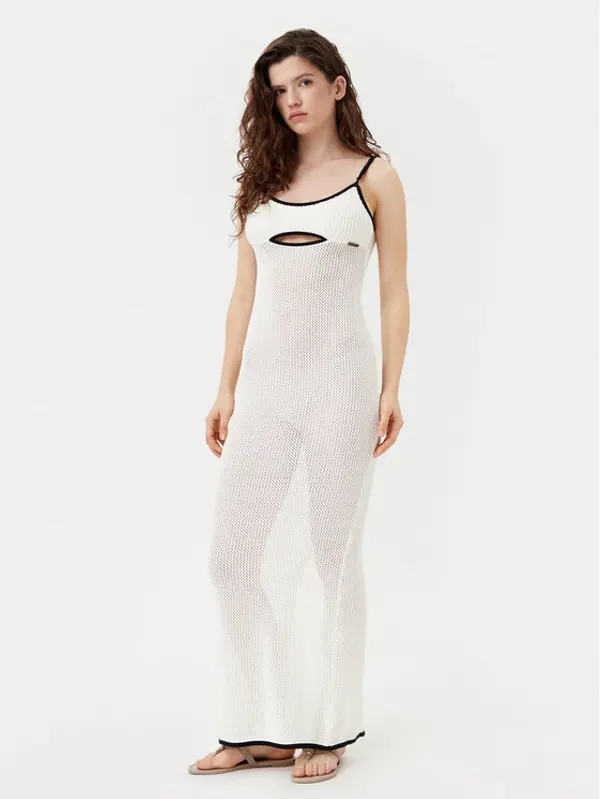 Karl Lagerfeld KARL LAGERFELD Haljina za plažu A1W46032 Bež Slim Fit