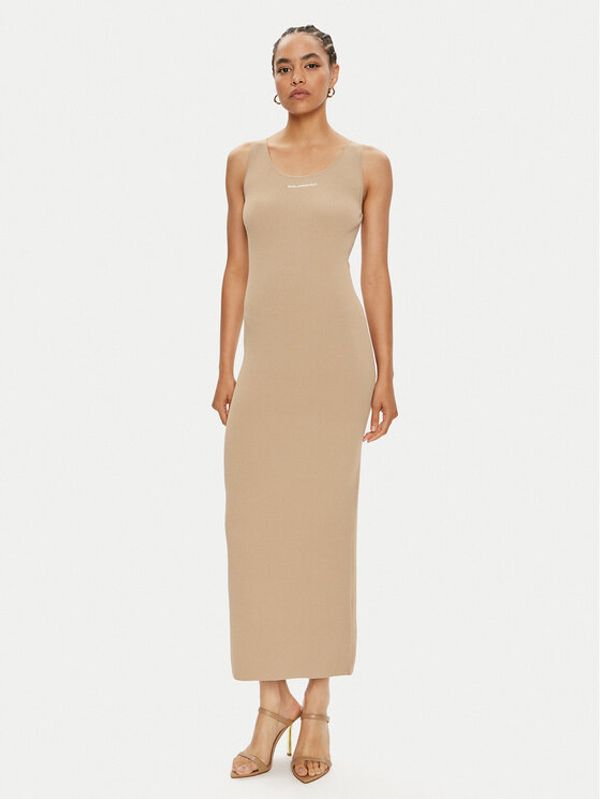 KARL LAGERFELD KARL LAGERFELD Haljina za svaki dan 245W1332 Bež Slim Fit