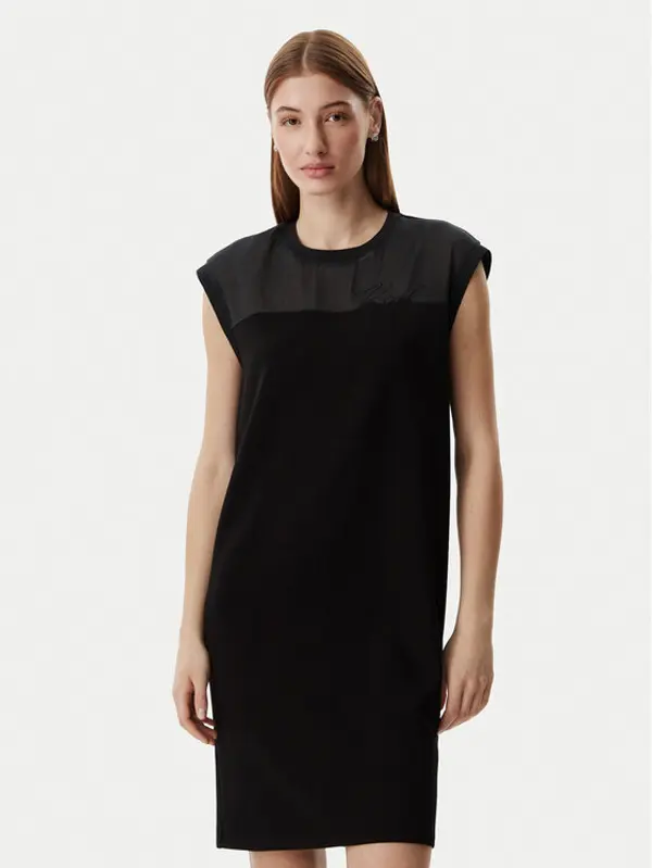 Karl Lagerfeld KARL LAGERFELD Haljina za svaki dan B2W13033 Crna Regular Fit
