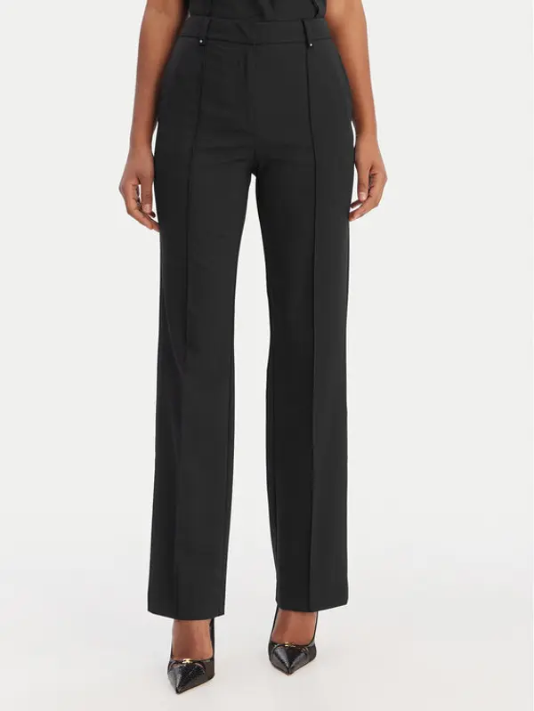 Karl Lagerfeld KARL LAGERFELD Hlače B1W10003 Crna Straight Leg