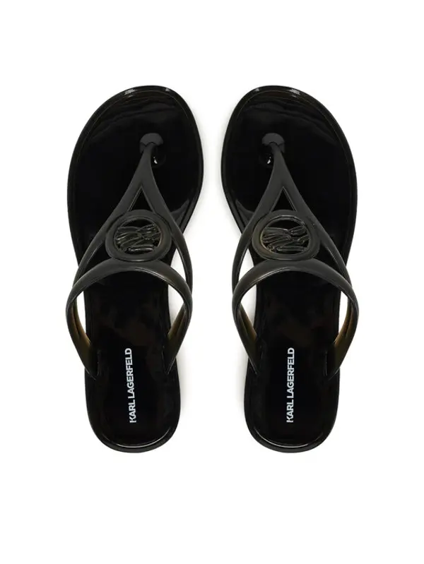 Karl Lagerfeld KARL LAGERFELD Japanke Jelly Thong KL80007A Crna