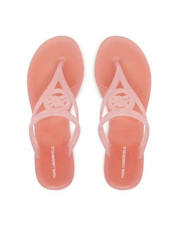 Karl Lagerfeld KARL LAGERFELD Japanke Jelly Thong KL80007A Ružičasta