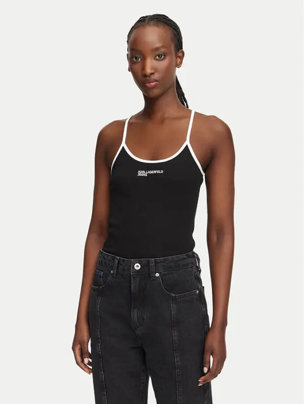 Karl Lagerfeld Jeans Karl Lagerfeld Jeans Bodi B3W17028 Crna