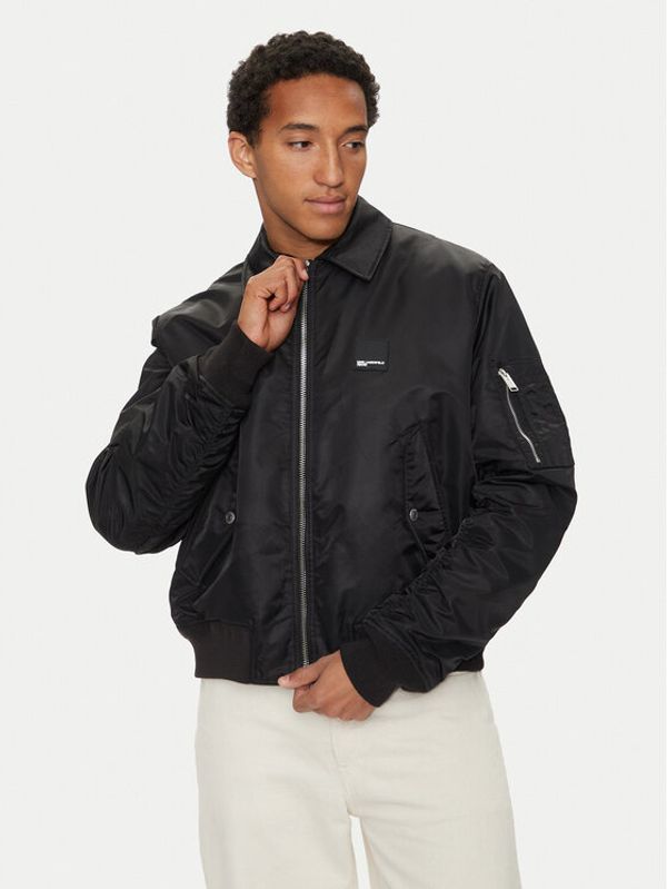 Karl Lagerfeld Jeans Karl Lagerfeld Jeans Bomber 245D1501 Crna Regular Fit