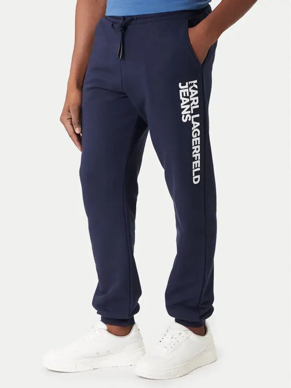 Karl Lagerfeld Jeans Karl Lagerfeld Jeans Donji dio trenerke A1M10001 Tamnoplava Slim Fit