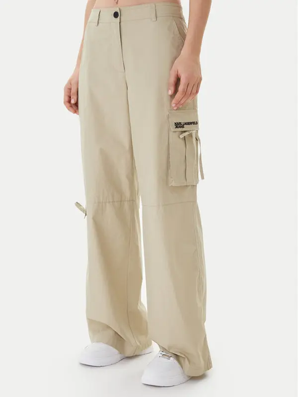 Karl Lagerfeld Jeans Karl Lagerfeld Jeans Hlače B1W10087 Zelena Regular Fit