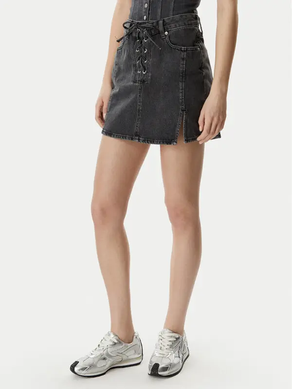 Karl Lagerfeld Jeans Karl Lagerfeld Jeans Jeans suknja B2W12021 Crna Regular Fit