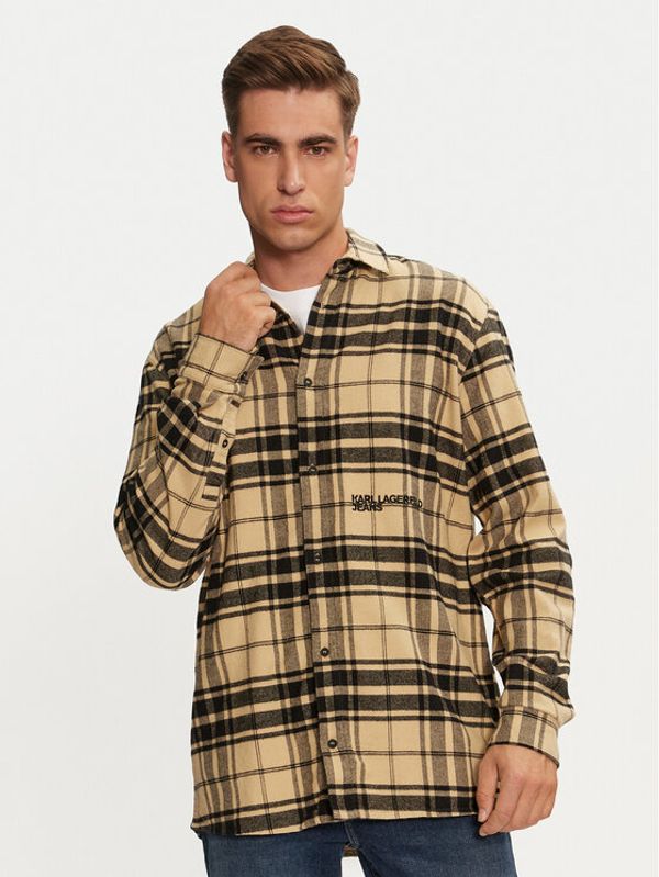 Karl Lagerfeld Jeans Karl Lagerfeld Jeans Košulja 246D1604 Bež Regular Fit