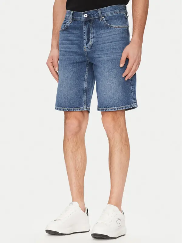 Karl Lagerfeld Jeans Karl Lagerfeld Jeans Kratke traperice A2M10132 Tamnoplava Regular Fit