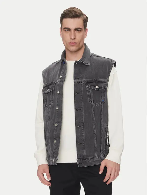 Karl Lagerfeld Jeans Karl Lagerfeld Jeans Prsluk A2M14017 Siva Regular Fit