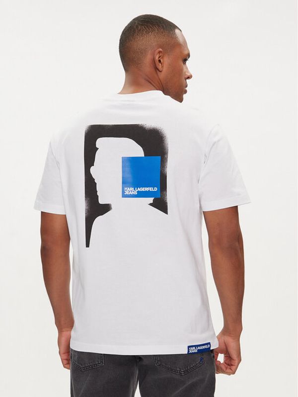Karl Lagerfeld Jeans Karl Lagerfeld Jeans T-shirt 241D1702 Bijela Regular Fit