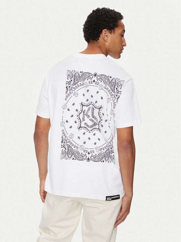 Karl Lagerfeld Jeans Karl Lagerfeld Jeans T-shirt 245D1704 Bijela Regular Fit