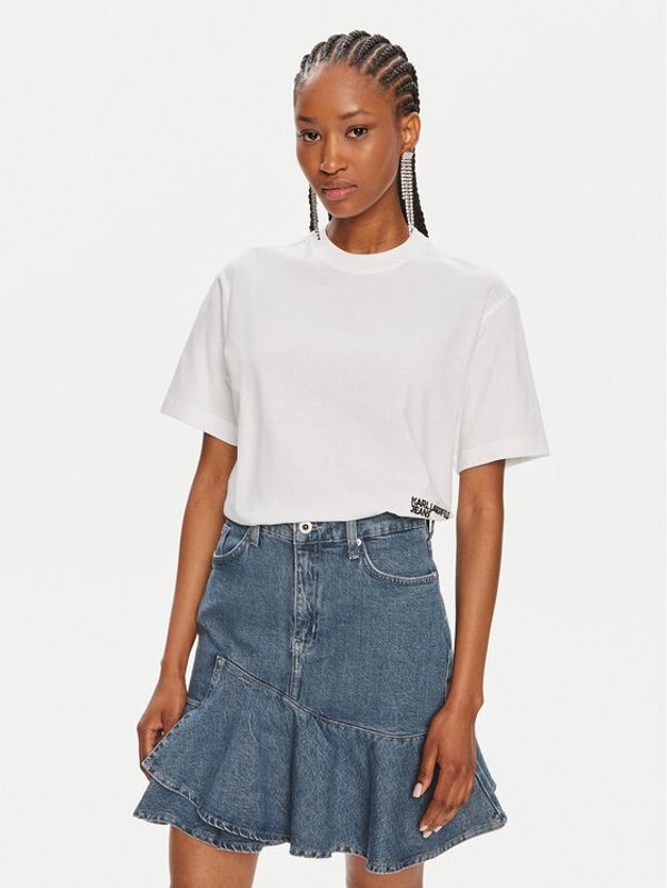 Karl Lagerfeld Jeans Karl Lagerfeld Jeans T-shirt 245J1705 Bijela Regular Fit