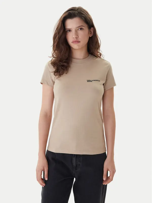 Karl Lagerfeld Jeans Karl Lagerfeld Jeans T-shirt A1W17004 Zelena Slim Fit