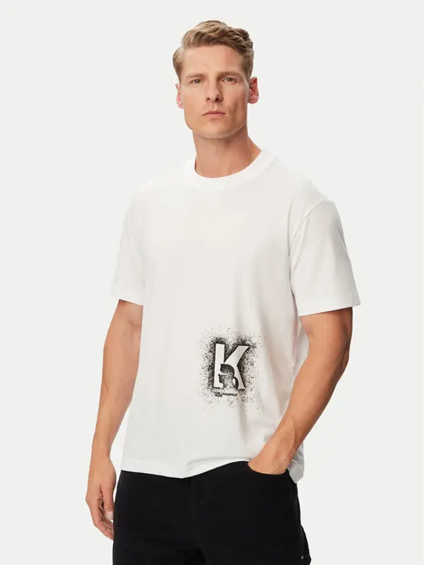Karl Lagerfeld Jeans Karl Lagerfeld Jeans T-shirt B3M17029 Bijela Regular Fit
