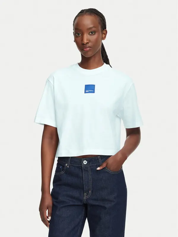 Karl Lagerfeld Jeans Karl Lagerfeld Jeans T-shirt B3W17022 Bijela Boxy Fit